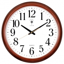 北极星7398圆形挂钟 木纹款 直径约49cm（个）